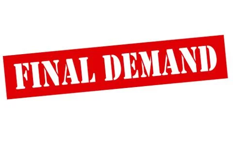 Final demand Stock Illustration