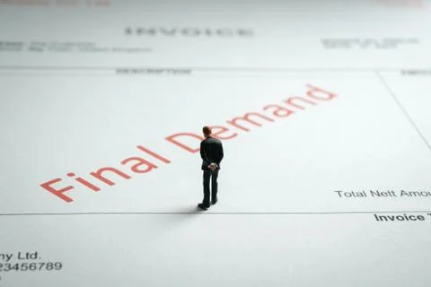 Final Demand Invoice Foto stock