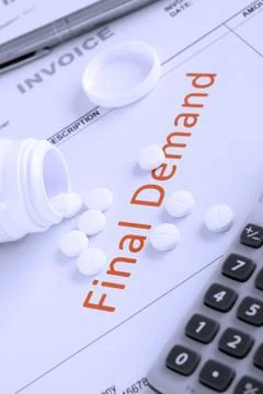 Final demand notice Stock Photos