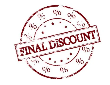 Final discount Illustrazione stock