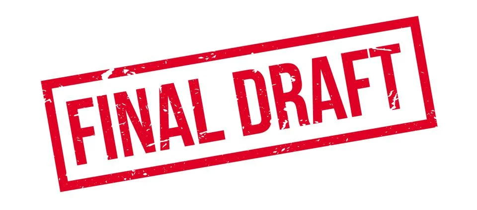 Final Draft rubber stamp イラスト素材