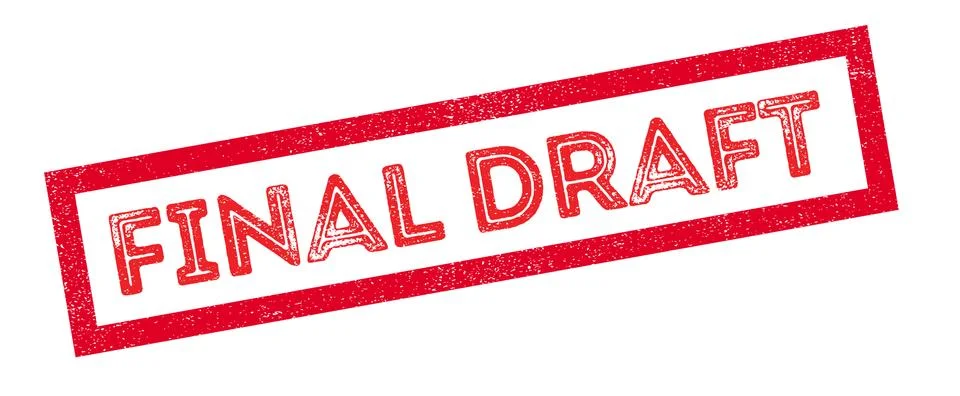 Final Draft rubber stamp Illustrazione stock