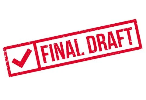 Final Draft rubber stamp Stock Illustration