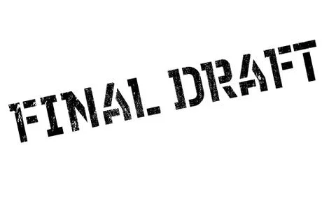 Final Draft rubber stamp Stock Illustration