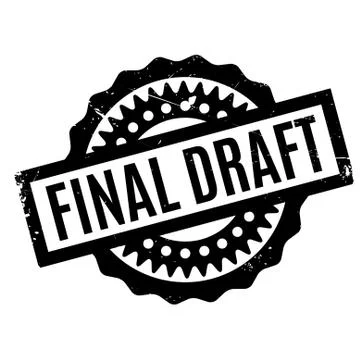 Final Draft rubber stamp Illustrazione stock