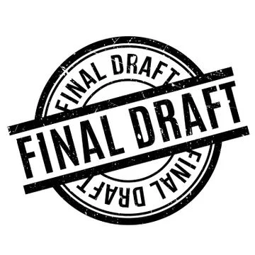 Final Draft rubber stamp Stock Illustration