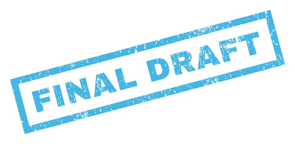 Final Draft Text Rubber Seal Stamp Watermark Stock Illustration