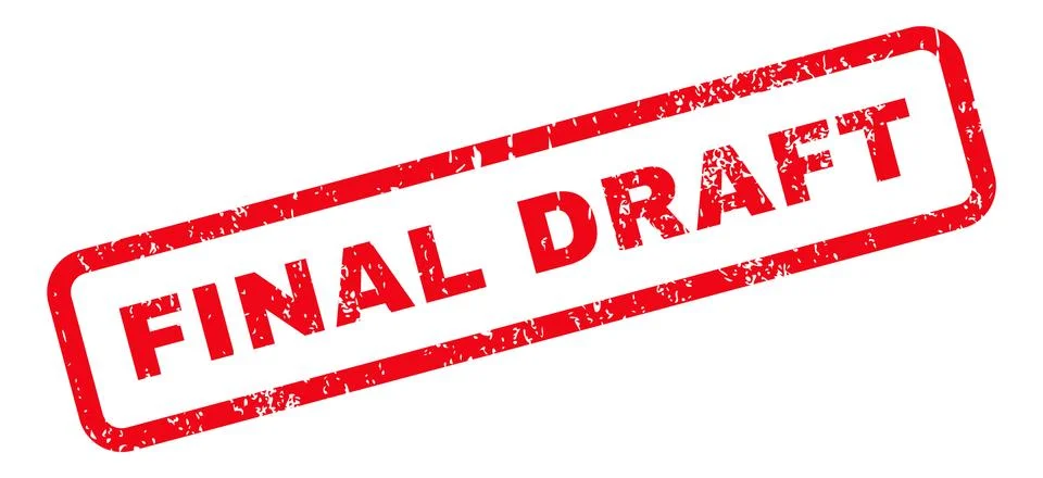 Final Draft Text Rubber Stamp Stock Illustration
