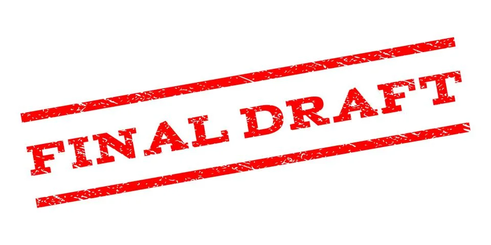 Final Draft Watermark Stamp Stock Illustration
