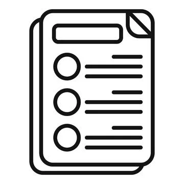 Final exam icon outline vector. Academic study イラスト素材