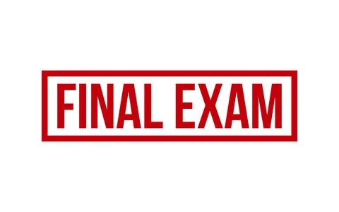 Final Exam Rubber Stamp Seal Vector イラスト素材