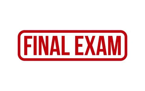 Final Exam Rubber Stamp Seal Vector Stock Illustration