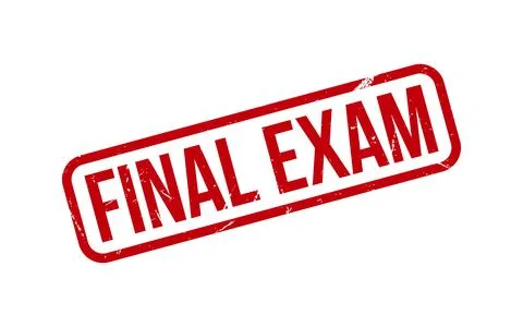 Final Exam Rubber Stamp Seal Vector Stock Illustration