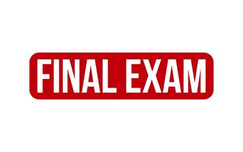 Final Exam Rubber Stamp Seal Vector イラスト素材