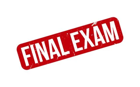 Final Exam Rubber Stamp Seal Vector イラスト素材