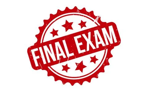 Final Exam Rubber Stamp Seal Vector イラスト素材