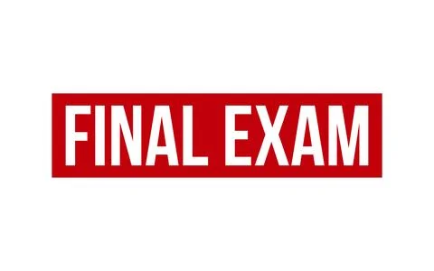 Final Exam Rubber Stamp Seal Vector イラスト素材