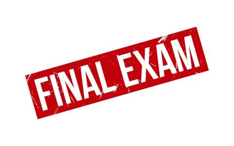 Final Exam Rubber Stamp Seal Vector イラスト素材
