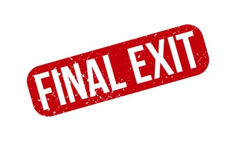 Final Exit Rubber Stamp. Red Final Exit Rubber Grunge Stamp Seal Vector Ill.. Stock Illustration