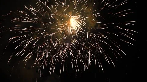 Final fireworks scene Video stock 194307693