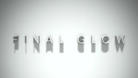 final glow 3D title animation with shado... | Stock Video | Pond5