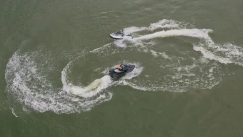 Final jet ski scenes Stock-Footage 347484995