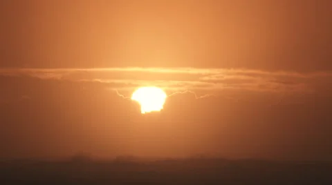 Final Light As Sun Sets Over Ocean Video stock 59080395