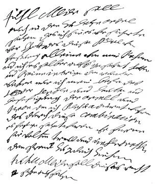 Final lines of the Instruction for the General Directorate handwritten draft by イラスト素材