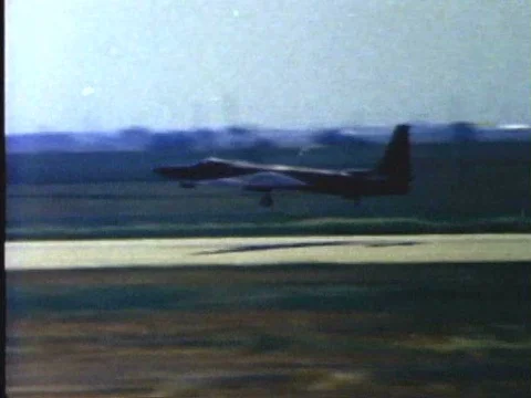 A final missile is launched before aircrafts return to base as the conclusion of Stock Footage 75285667