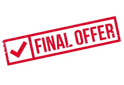 Final Offer rubber stamp 스톡 일러스트
