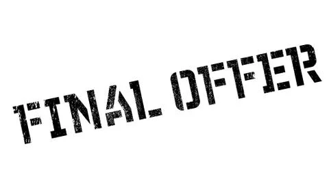 Final Offer rubber stamp Stock Illustration