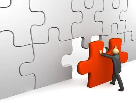 Final piece Stock Illustration