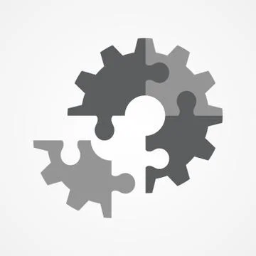 The final piece of puzzle Stock Illustration