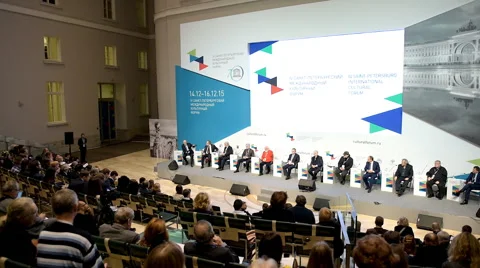 Final plenary session of 4th St. Petersburg International Cultural Forum Stock Footage 58556818