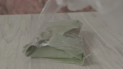 Final process of packaging Colombian quesadillas Stock Footage 222015589