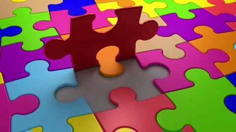 Final puzzle piece falls into place Stock Footage 5382480