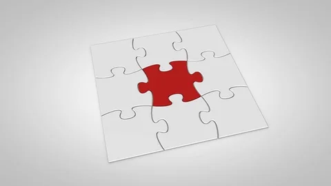 Final puzzle piece falls into place Stock Footage 80792619