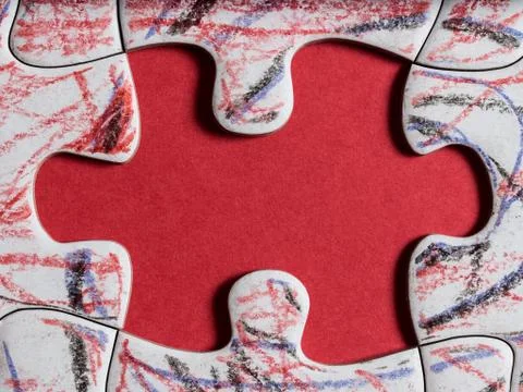 Final puzzle piece Stock Photos