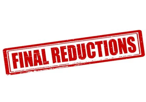 Final reductions Stock Illustration