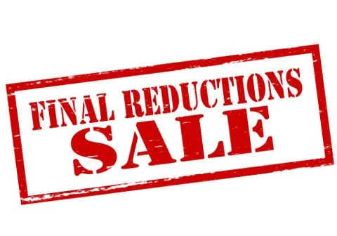 Final reductions Stock Illustration