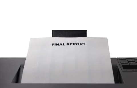 Final Report Stock Photos