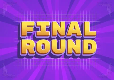 Final round game show background Stock Illustration