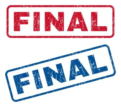 Final Rubber Stamps Stock Illustration