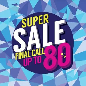 Final Sale Final Call Vector Illustration Stock Illustration