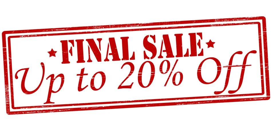 Final sale Stock Illustration