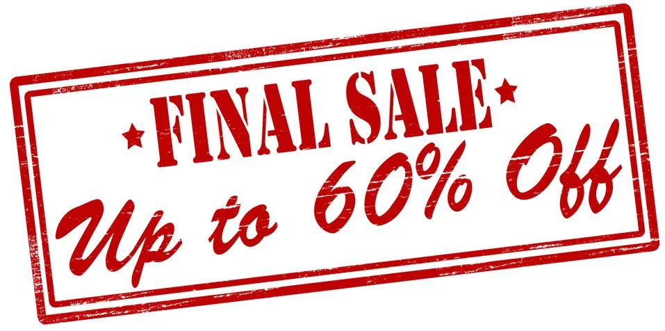 Final sale Stock Illustration