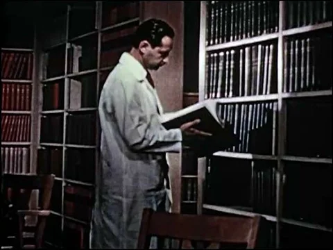 The final segment from a 1940s film emphasizing the importance of early Stock Footage 74974321