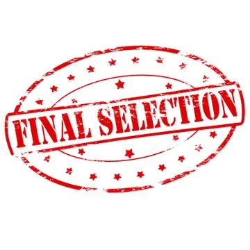 Final selection Stock Illustration