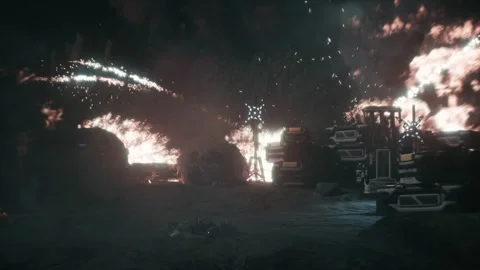 A final shot that can end the battle scene to move to another scene 01 Stock Footage 249798229