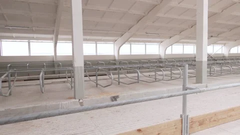 The final stage of construction of the agricultural complex. Stock Footage 223816893